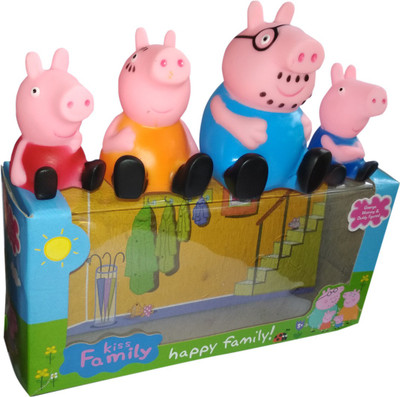 

HALO NATION Peppa Pig Figure 4 Pack, Family Pack (Multicolor)