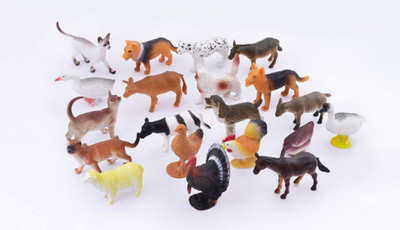 

Johnnie Boy Educational Toys And Fun 20 pcs NON TOXIC PVC Material farm Animals Figure Set(Multicolor)