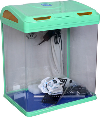 

Aquapetzworld T-390F Aquarium Tank(35 L)-Green Rectangle Aquarium Tank(35)