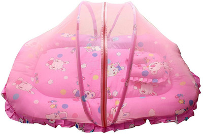 

HEALTHY BABY Baby Bed Tent with Mosquito Net (Pink Candy Print) Standard crib(Fabric, Pink Candy Print)