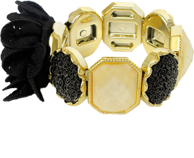 

UNIK CARAT Plastic Gold-plated Bracelet, Black