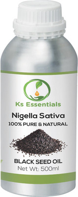 

Ks Essentials 100% Pure Black Seed Oil (Nigella Sativa) Carrier Oil (500ml)(500 ml)