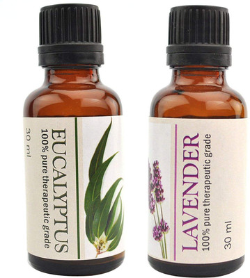 

Karma 100% pure Therapeutic Grade undiluted essential oils in 30 ml Bottles-Lavender Oil Eucalyptus Essential Oil(30 ml)