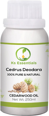 

Ks Essentials 100% Pure Cedarwood Essential Oil Natural & Undiluted (250ml)(250 ml)