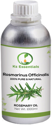 

Ks Essentials Rosemary Essential Oil ( Rosmarinus Officinalis ) 100% Pure Natural & Undiluted (1000ml)(1000 ml)