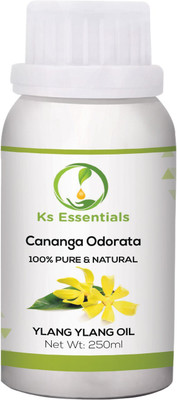 

Ks Essentials Ylang Ylang Essential Oil (Cananga Odorata) 100% Pure Natural & Undiluted (250ml)(250 ml)