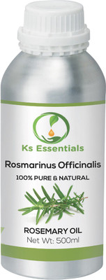 

Ks Essentials Rosemary Essential Oil ( Rosmarinus Officinalis ) 100% Pure Natural & Undiluted (500ml)(500 ml)