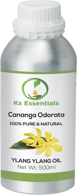 

Ks Essentials Ylang Ylang Essential Oil (Cananga Odorata) 100% Pure Natural & Undiluted (500ml)(500 ml)
