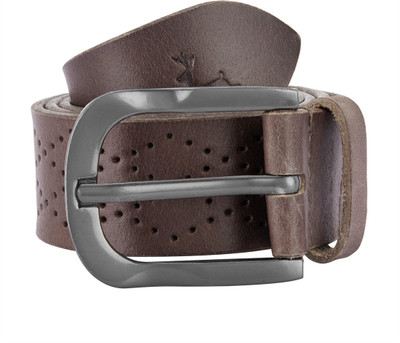 

Parx Men Casual Brown Genuine Leather Belt, Dark brown