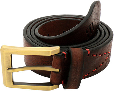 

Raymond Men Casual Brown Genuine Leather Belt, Dark brown