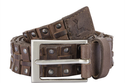 

Parx Men Casual Brown Genuine Leather Belt, Dark brown