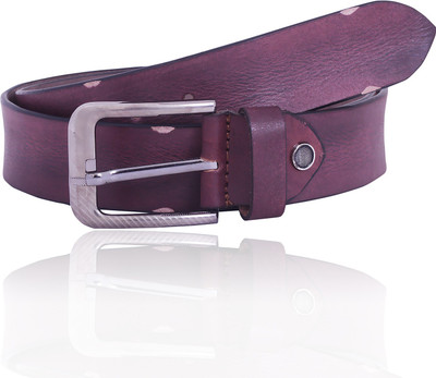 

Dreamcart Men Formal Maroon Genuine Leather Belt