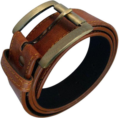

FERRET Men Formal Tan Artificial Leather Belt