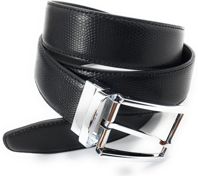 

FICUSTER Men Casual Black Genuine Leather Reversible Belt