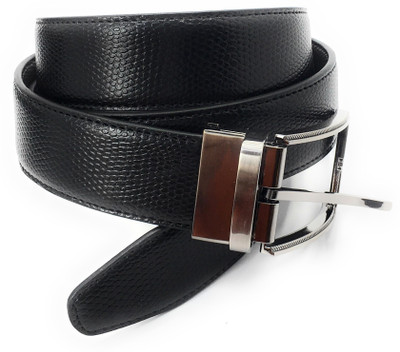

FICUSTER Men Casual Black Genuine Leather Reversible Belt