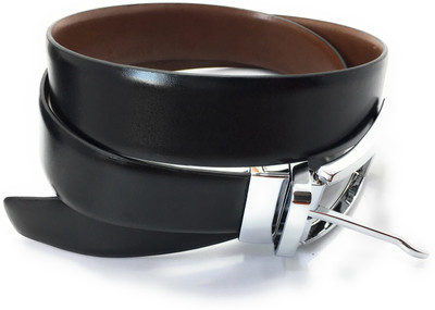 

FICUSTER Men Formal Black Genuine Leather Reversible Belt