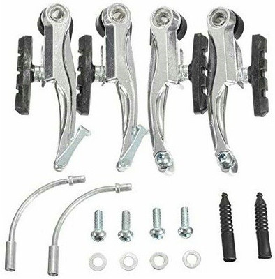 

fastped Cycling Aluminium Alloy V Brake Set 1 Set Bicycle Front and Rear Bike Brake Bicycle Brake Disk(26)