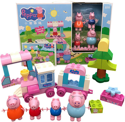 

HALO NATION Peppa Pig Happy Train Journey Blocks - First Adventure(Multicolor)
