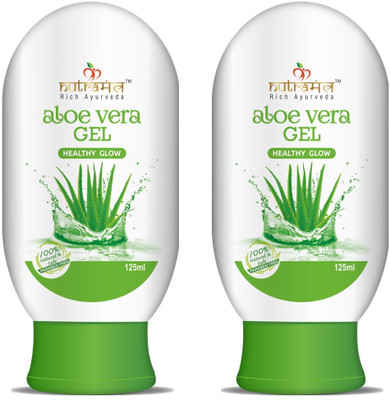 

Nutramantra Aloe Vera Gel Natural and Paraben Free- 125 ML (Pack of 2)(250 ml)
