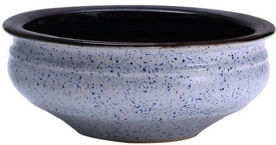 

caffeine Serving Bowl in Gray Studio (6 inches) (1 pc) Ceramic Bowl(Grey, Brown, Pack of 1)