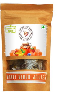 

THE HONEY SHOP Mango Jelly Real Fruit (100% Pure Honey, Healthy, Sweet, No Added Sugar) Mango Jelly Candy