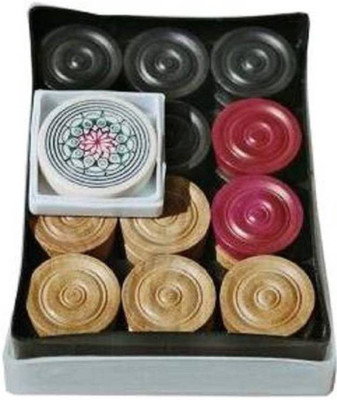 

RSSSTORE 1STRIKER+24 CARROM COIN Carrom Pawns(Pack of 24)