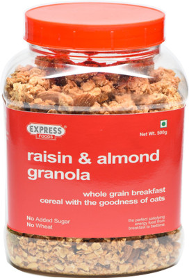 Express Raisin & Almond Granola 500g(500 g, Plastic Bottle)