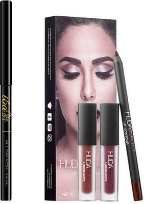 

iba halal care INTENSE BLACK 24 HR LONG STAY KAJAL WITH LIP CONTOUR SET PACK(Set of 4)
