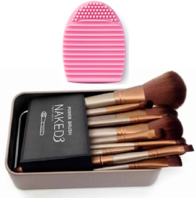 

Yoana Makeup Brushes With Brush Egg Cleaner(Set of 13)
