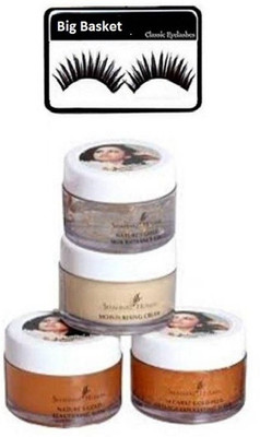 

big basket Eyelashes & Shahnaz Husain Gold Facial Kit(Set of 2)