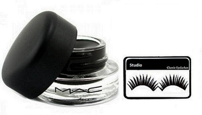 

studio Eyelashes, Mac Fluidline Eyeliner Gel(Set of 2)