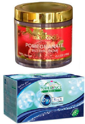 

Pink Root POMEGRANATE BUTTER CREAM 100G WITH NATURENCE OXY RICH BLEACH 230G(Set of 2)