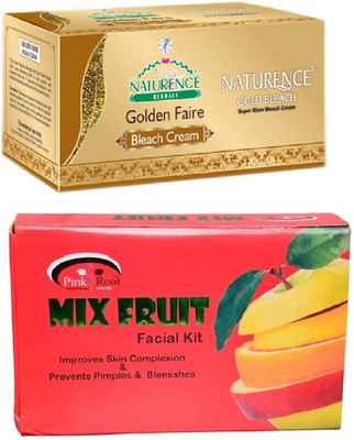 

Pink Root MIX FRUIT KIT 83G WITH NATURENCE GOLD BLEACH 200G(Set of 2)