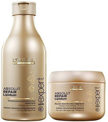 

L'Oreal Professional absolute repair lipidium shampoo 250ml and mask(Set of 2)