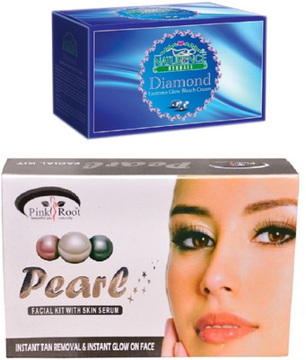 

Pink Root PEARL KIT 83G WITH NATURENCE DIAMOND BLEACH 200G(Set of 2)