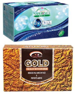 

Pink Root GOLD KIT 83G WITH NATURENCE OXY RICH BLEACH 230G(Set of 2)