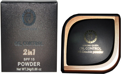 

COLORS QUEEN Oil Control 2 in 1 HB Double Powder Compact(Natural)