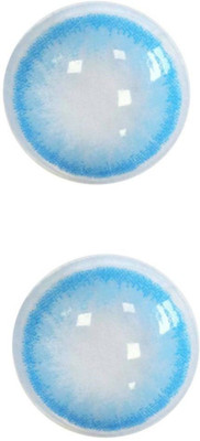 TruOm Sea Blue Eye Contact Lens Monthly Monthly Contact Lens(0, Sea Blue, Pack of 2)