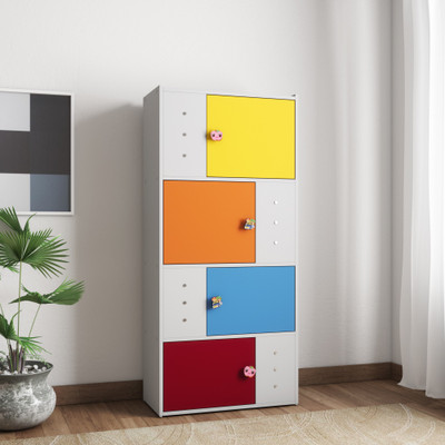 Woodness Pluto Engineered Wood Almirah(Finish Color - Multicolour)