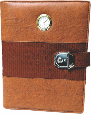 

GCM B5 Planner/Organizer(Diary Planner Organiser 2019 along with Calculator , Watch & Lock, Brown)