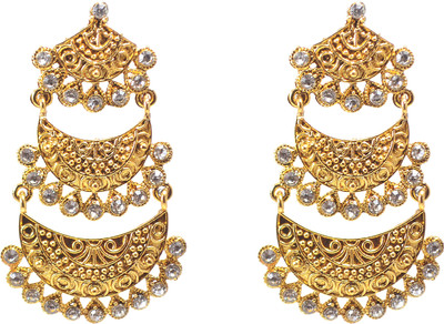 

RB FAshion Jewellery ER022 Cubic Zirconia Metal Dangle Earring