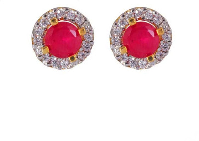 Starlite Decent Cubic Zirconia Bronze Stud Earring