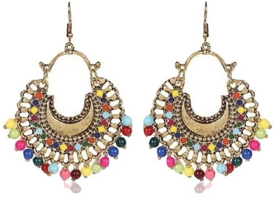 

zawaharat Oxidised stylish Earrings Silver Jhumki Earring