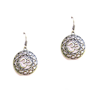 

niramagic Oxidised Om Alloy Jhumki Earring