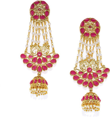 

Zaveri Pearls Jhoomar Zinc Dangle Earring