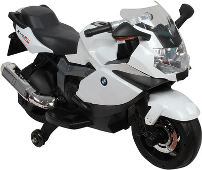 SHOPAHOLICSTRADER K1300S Bike Battery Operated Ride On(White)