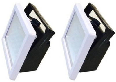 Sahu Lite 666 Square (18 Led ) chargeable battery ( set of 2 ) 2 Lantern Emergency Light(White)
