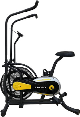 

Kobo AB-6 Exercise Upright Air Bike Stationary Fitness / Adjustable Seat Dual-Action Stationary Exercise Bike(Multicolor)