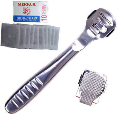 

Made for You Foot Corn Cutter Dead Skin Callus Remover Foot Filer with 10 B lades and Filer