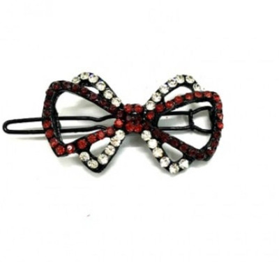 

Turqueesa Cute Bow Metal Hair Pin Clip - Red Hair Clip(Multicolor)